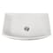 Nantucket Sinks 33 Inch White Farmhouse Fireclay Sink with Curved Apron FCFS3320CA-W - alternate 1